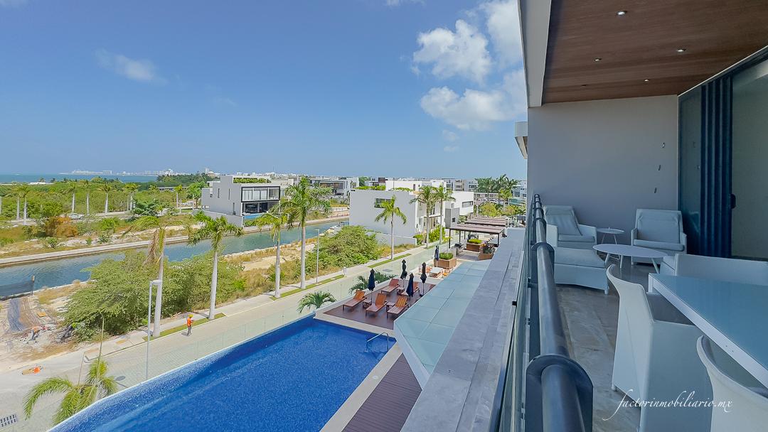 Allure Puerto Cancún 3 Recámaras Amueblado | Departamento Renta