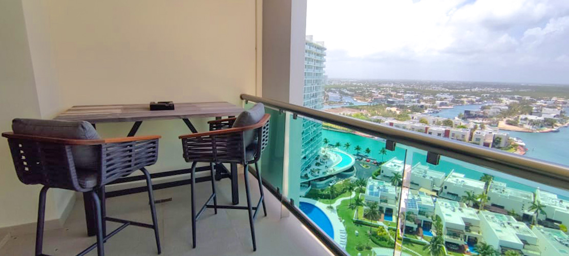 Novo Cancún Amueblado 3 Recámaras Piso Alto | Departamento Venta