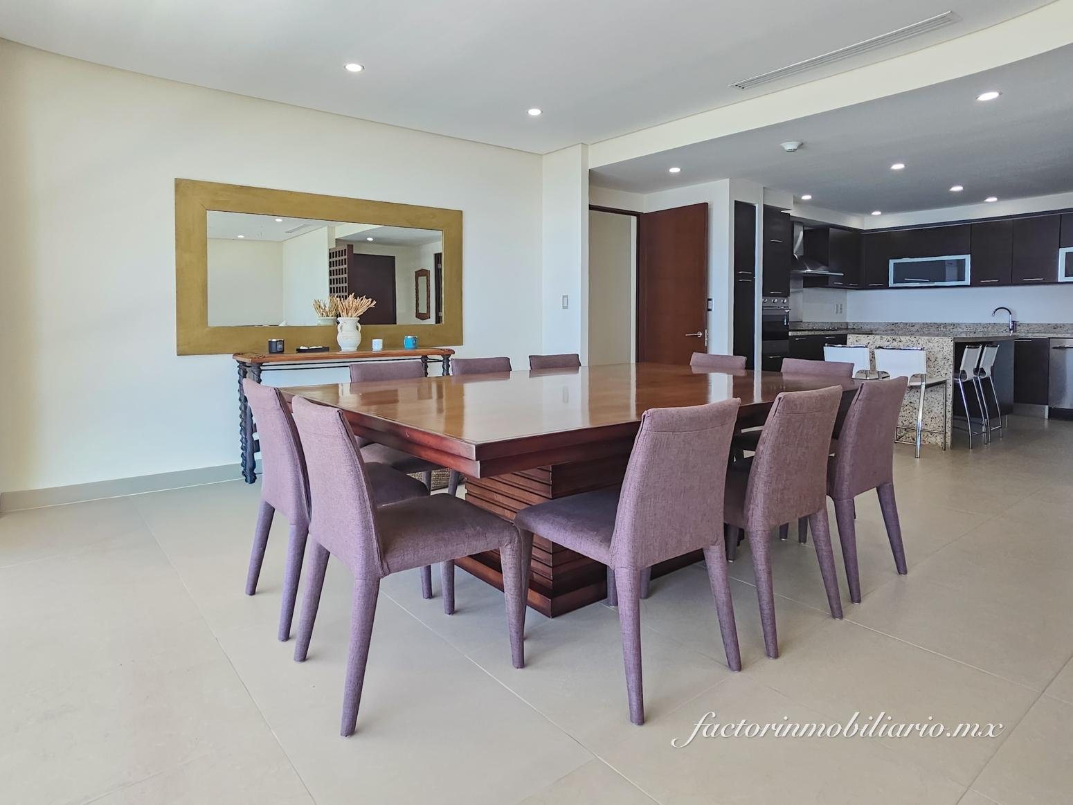 Departamento Novo Cancún de 3 recámaras de 263 m2 en Renta Amueblado o Sin Muebles