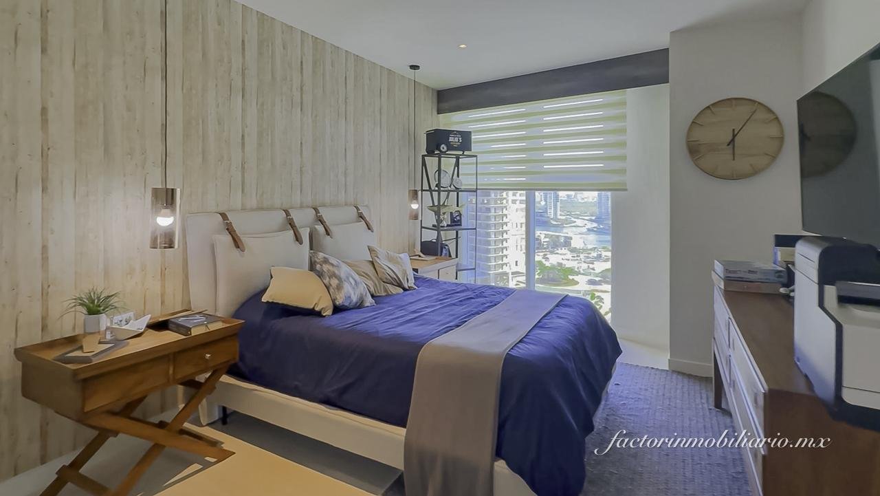 SLS Cancun Hotel & Residences Puerto Cancún 3 Recamaras Amueblado en Venta