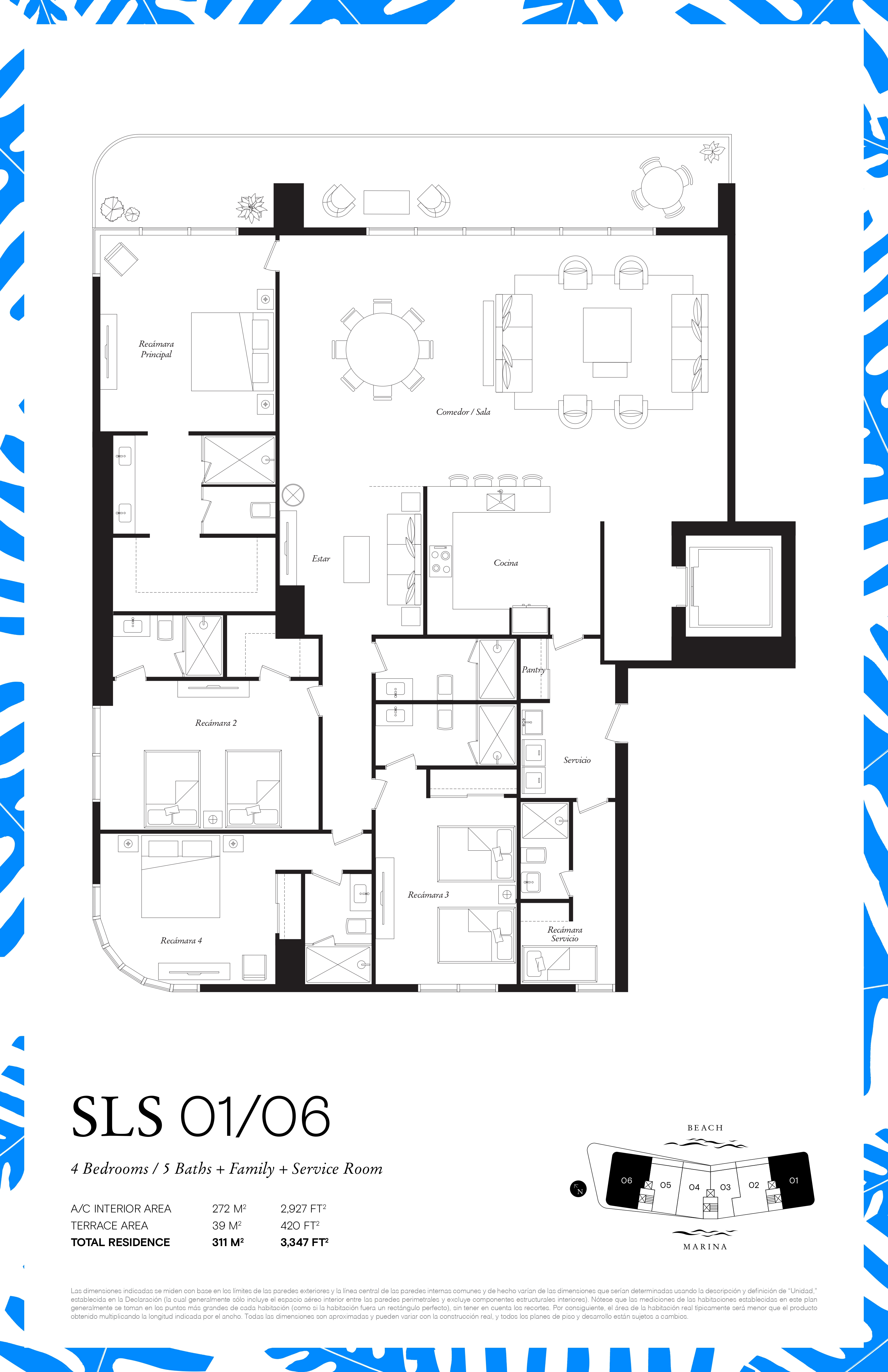 SLS Bahía Beach Puerto Cancún 311 m2 | Departamento Preventa