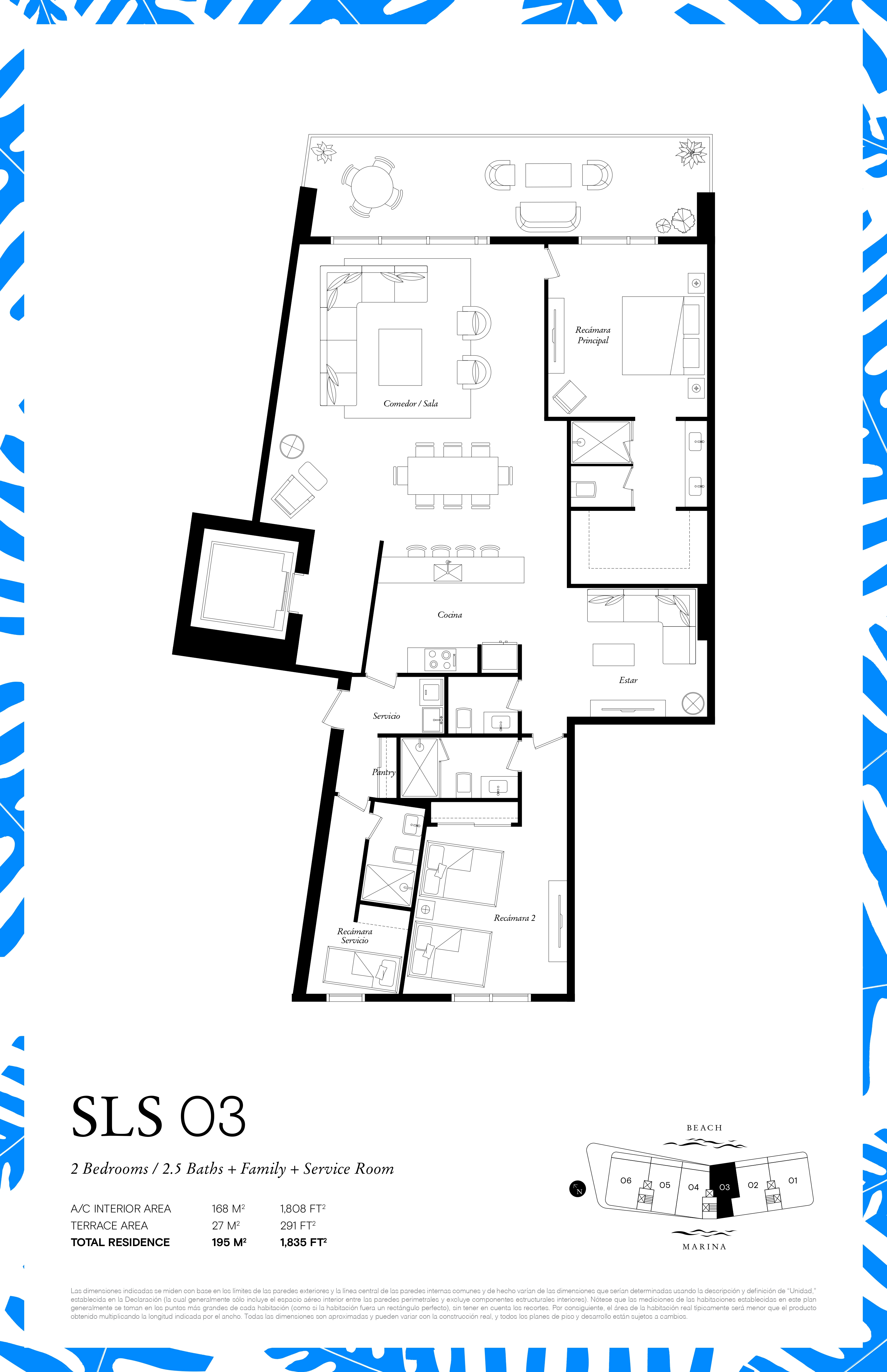 SLS Bahia Beach Puerto Cancún 195 m2 | Departamento Preventa