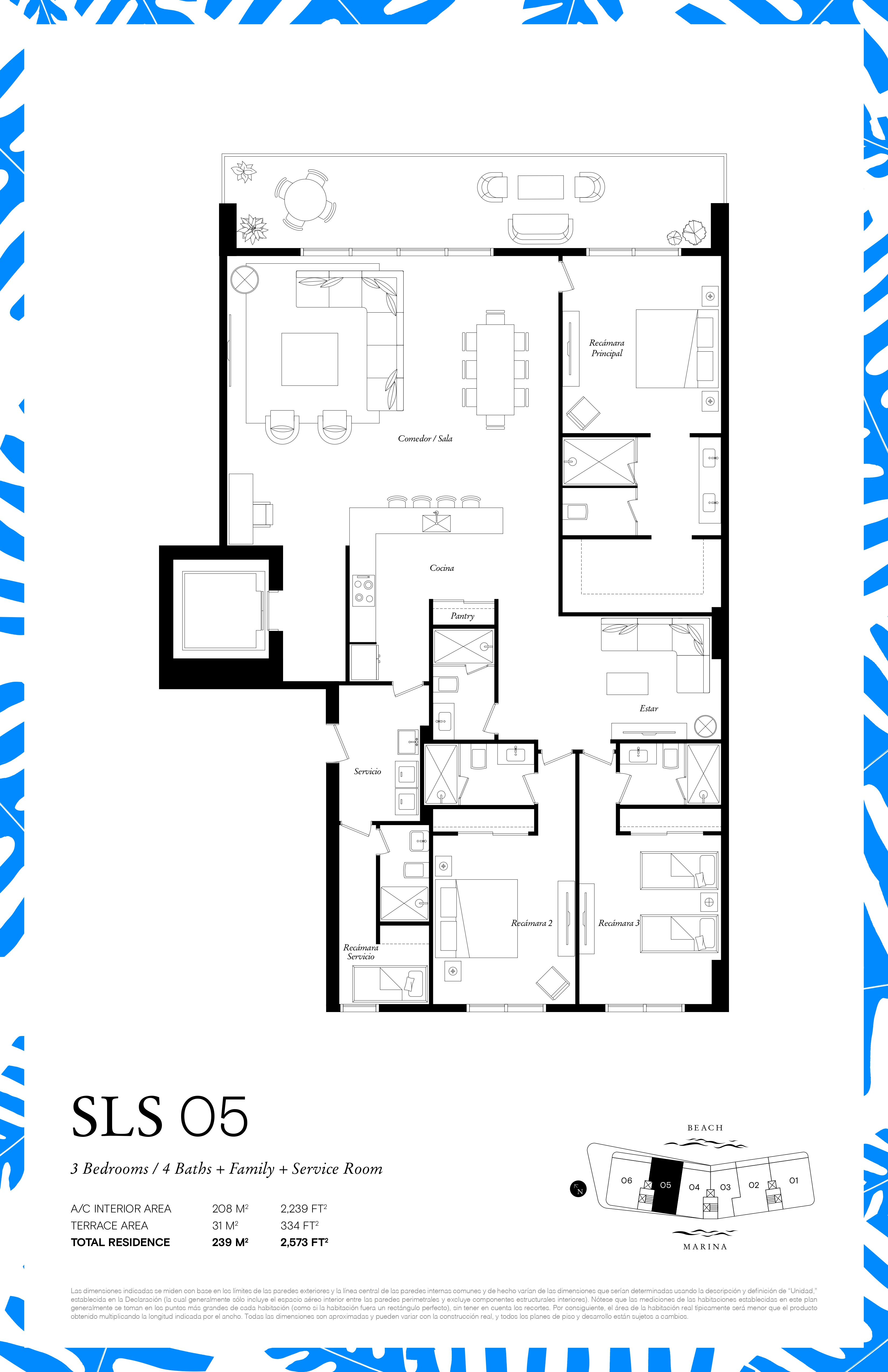 SLS Bahía Beach Puerto Cancún 239m2 | Departamento Preventa