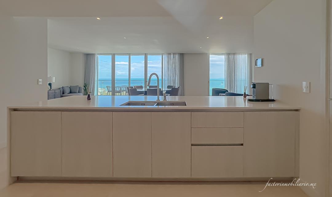 Departamento SLS Harbour Beach Puerto Cancún de 4 Recámaras Amueblado en Renta