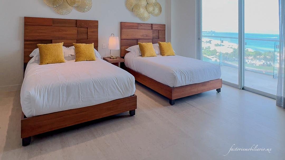 Departamento SLS Harbour Beach Puerto Cancún de 4 Recámaras Amueblado en Renta