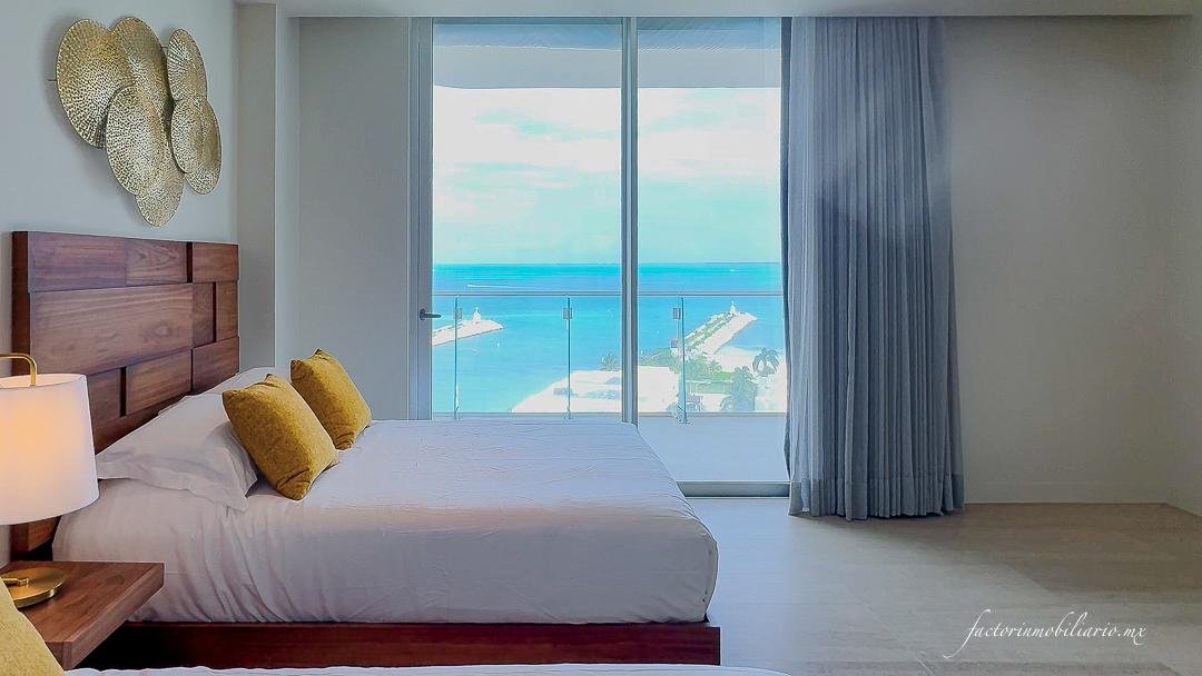 Departamento SLS Harbour Beach Puerto Cancún de 4 Recámaras Amueblado en Renta