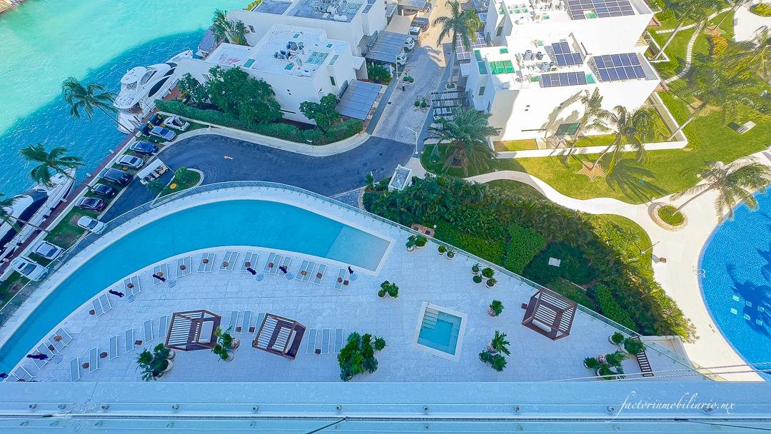 Departamento SLS Harbour Beach Puerto Cancún de 4 Recámaras Amueblado en Renta