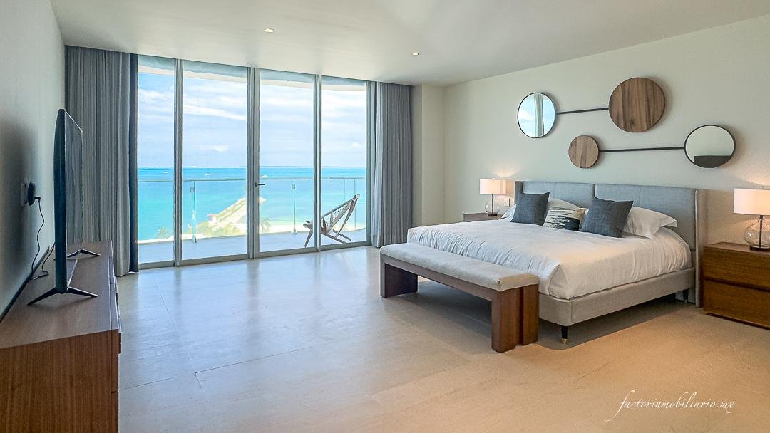 Departamento SLS Harbour Beach Puerto Cancún de 4 Recámaras Amueblado en Renta