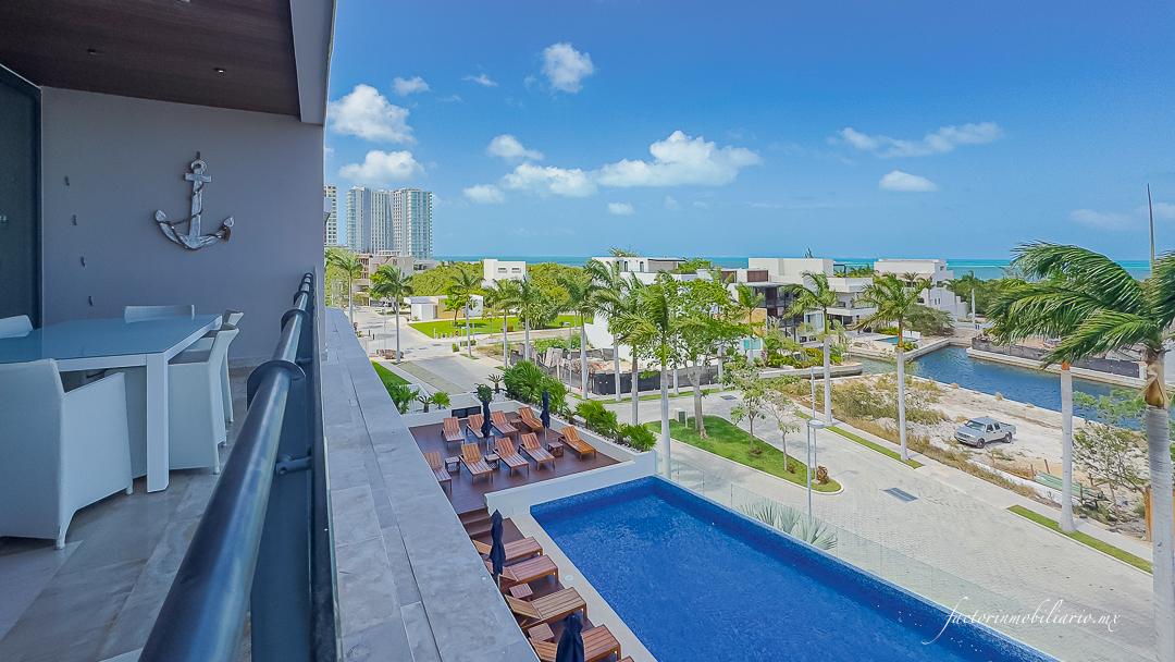 Allure Puerto Cancún 3 Recámaras Amueblado | Departamento Renta