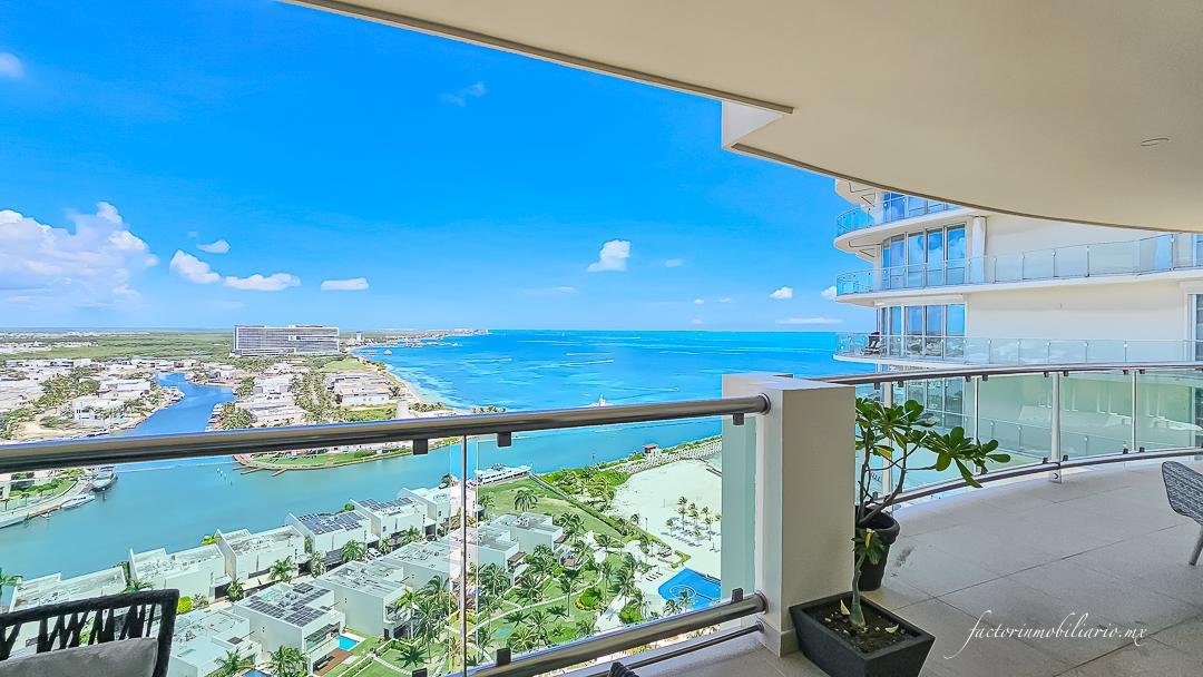 Departamento Novo Cancún en Puerto Cancún de 2 Recámaras Amueblado en Renta
