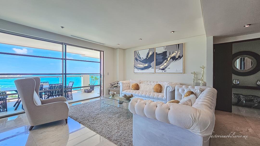 Departamento Novo Cancún en Puerto Cancún de 2 Recámaras Amueblado en Renta