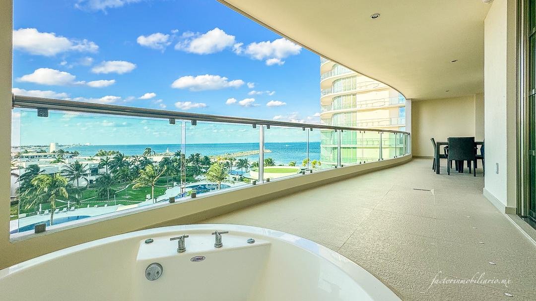 SLS Residences | Novo Cancún | Departamento de 3 Recámaras en Renta Amueblado