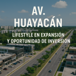 Av. Huayacán en Cancún: el corredor inmobiliario que redefine el lifestyle urbano con residenciales premium, conectividad estratégica y el mayor potencial de plusvalía en el Caribe Mexicano.